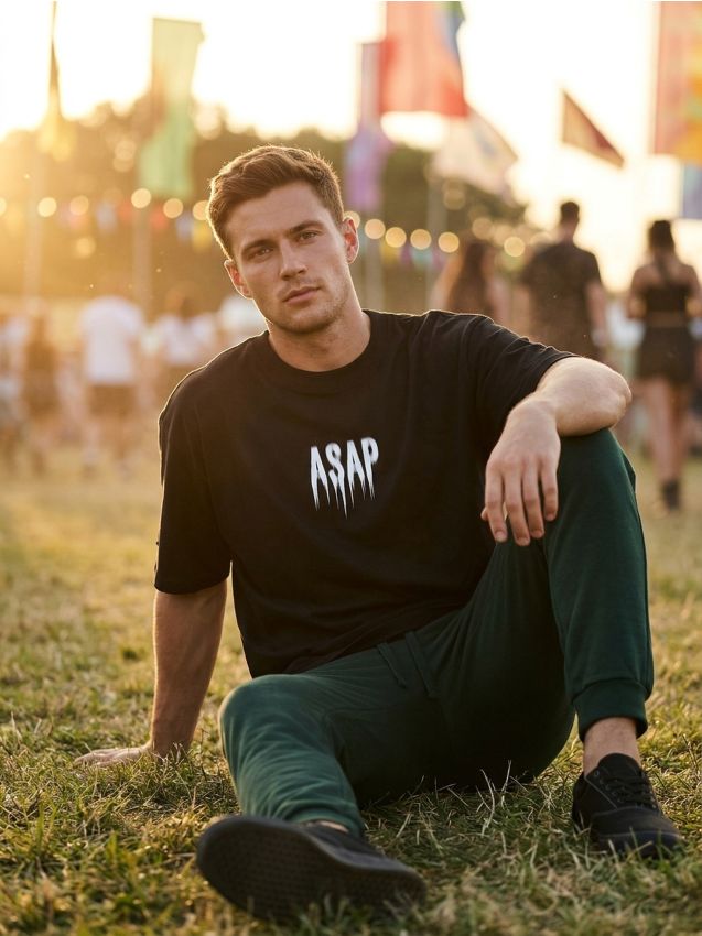 Sinsay - Tricou din bumbac cu inscripție ASAP - negru