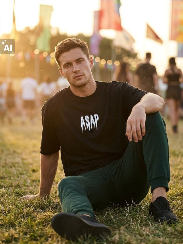 Sinsay - Tricou din bumbac cu inscripție ASAP - negru