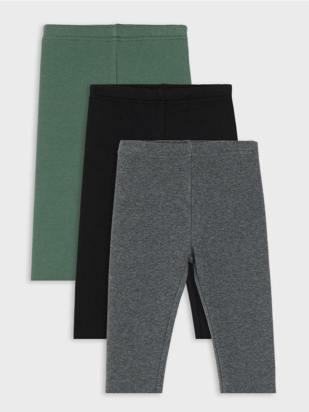 Sinsay - Colanți căptușiți cu bumbac 3 pack - multicolor