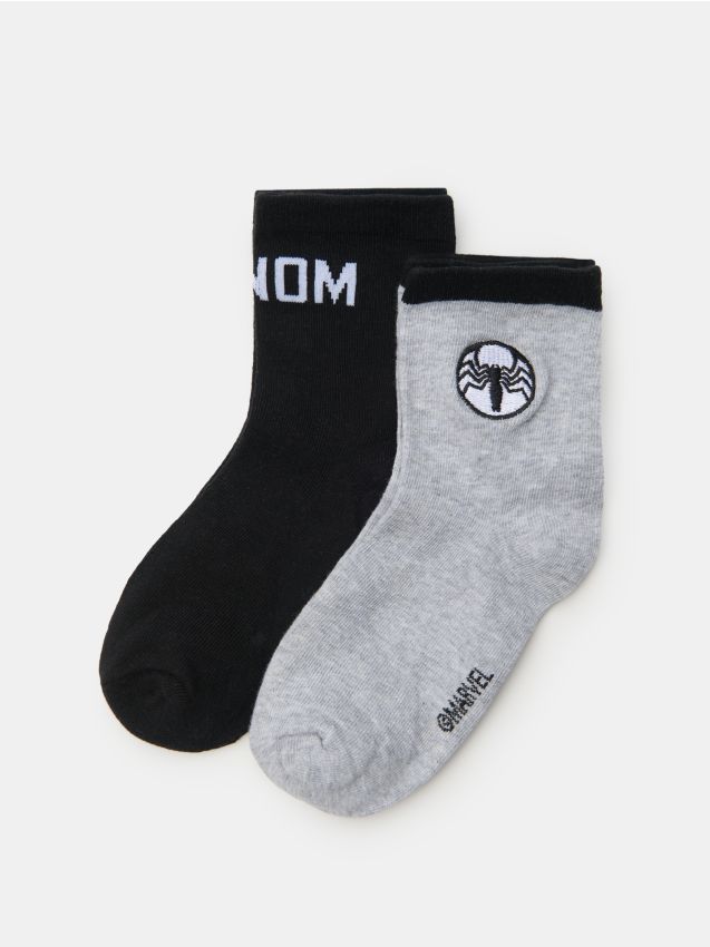 Sinsay - Skarpetki Venom 2 pack - czarny