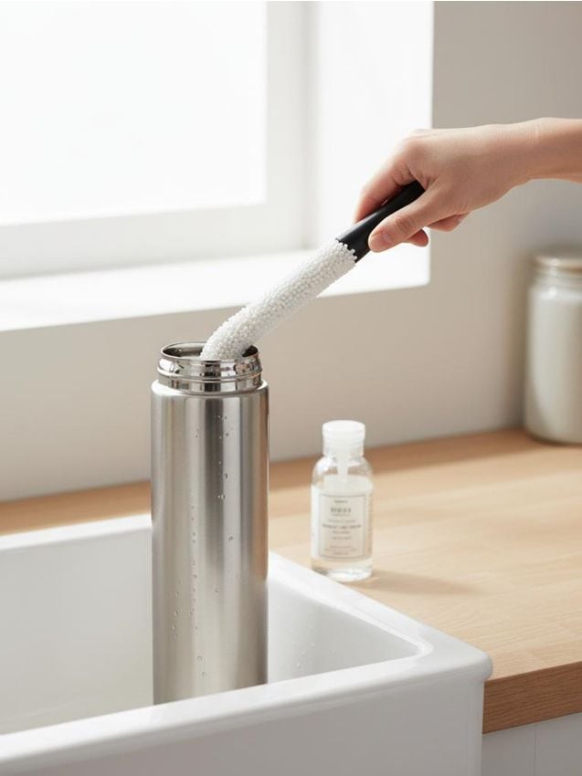 Sinsay - Perie pentru curățarea sticlelor - alb