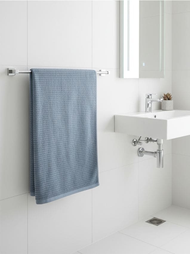 Sinsay - Jednofarebný bavlnený uterák - indigová