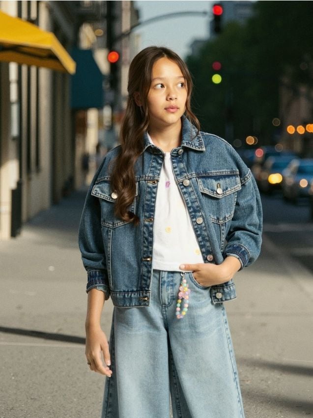 Sinsay - Geacă din denim - bleumarin