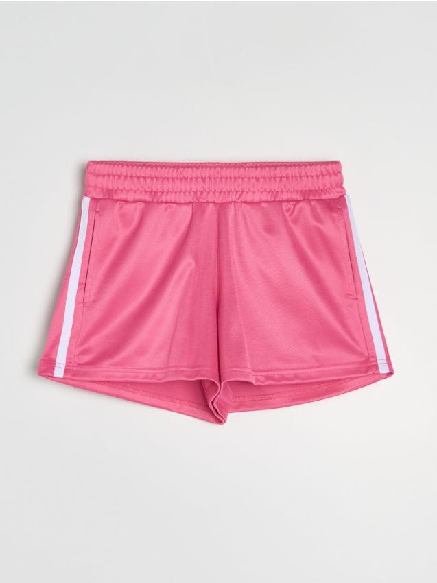 Sinsay - Pantaloni scurți cu lampasuri - roz-aprins