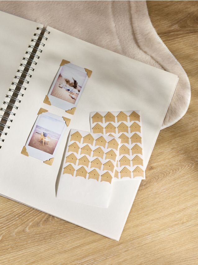 Angoli per foto 144 pack - beige