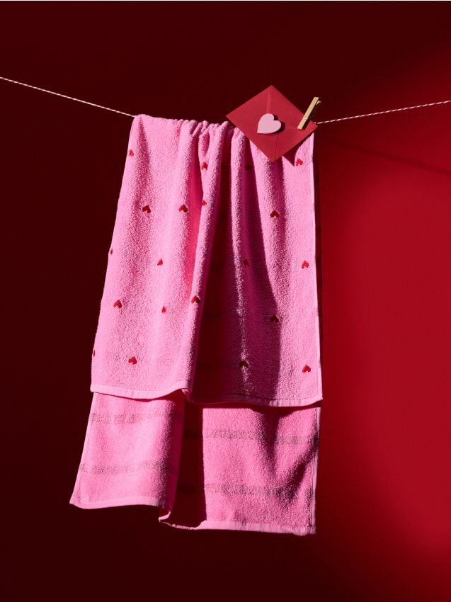 Sinsay - Памучна Кърпа Със Сърца