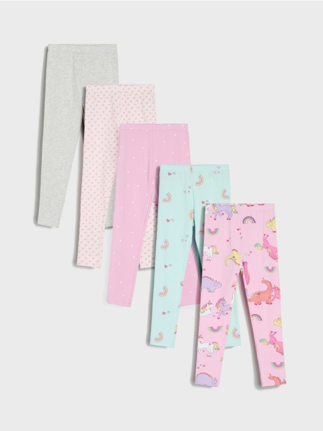 Wzorzyste legginsy 5 pack - SINSAY
