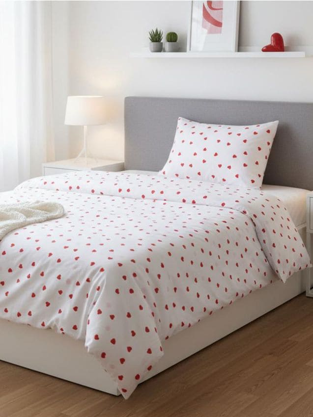 Sinsay - Bavlnená posteľná súprava - krémová