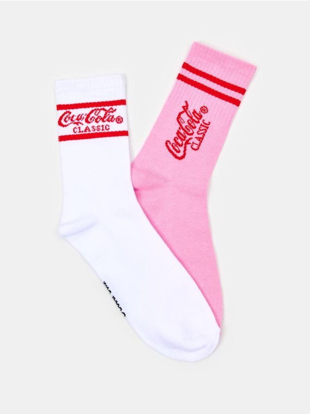Confezione da 2 paia di calze Coca-Cola - multicolor