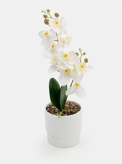 Kunstlik dekoratiivne orhidee potis