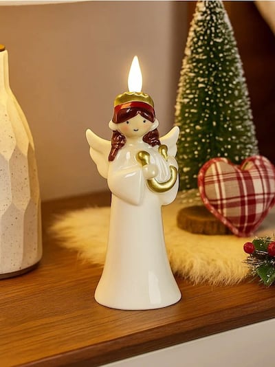 Lampa świąteczna w kształcie aniołka