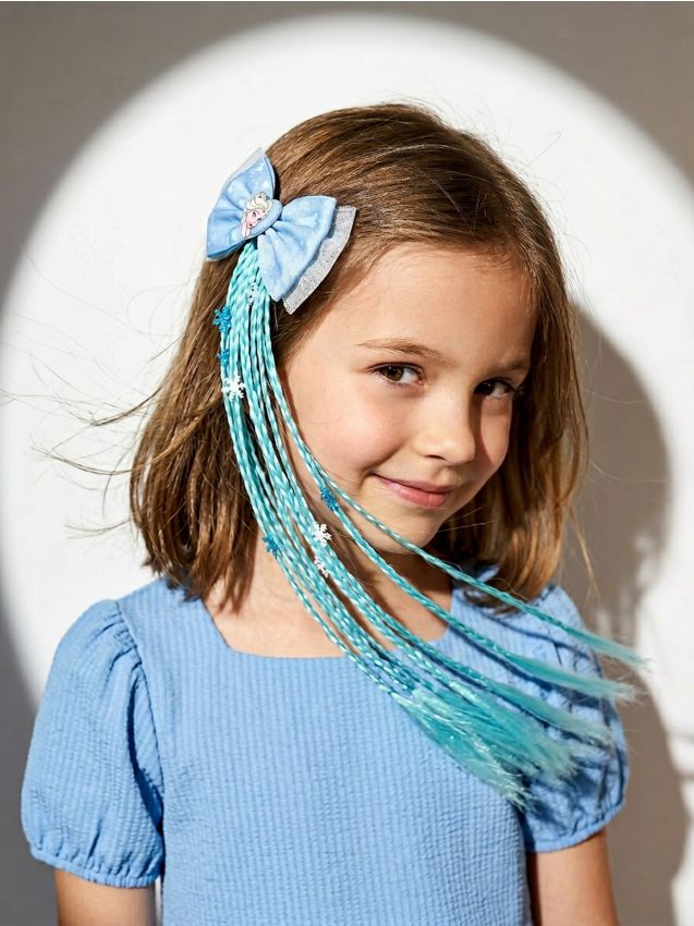 Sinsay - Elastic de păr cu împletituri și fundă decorativă Frozen - multicolor