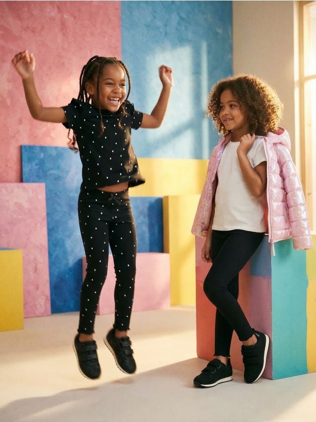 Sinsay - Bawełniane legginsy z prążkowanej dzianiny 2 pack - wielobarwny