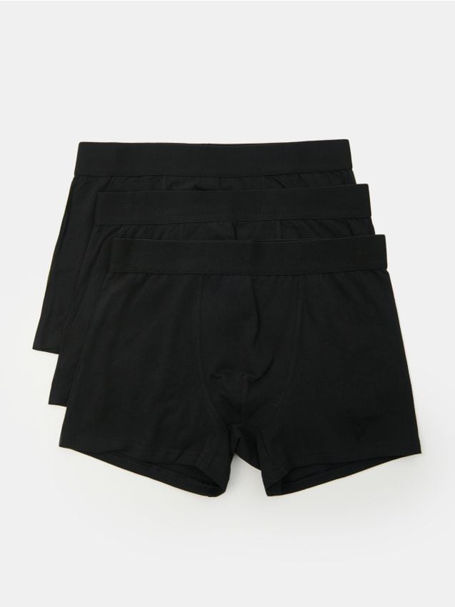 Sinsay - Bawełniane bokserki Classic 3 pack - wielobarwny
