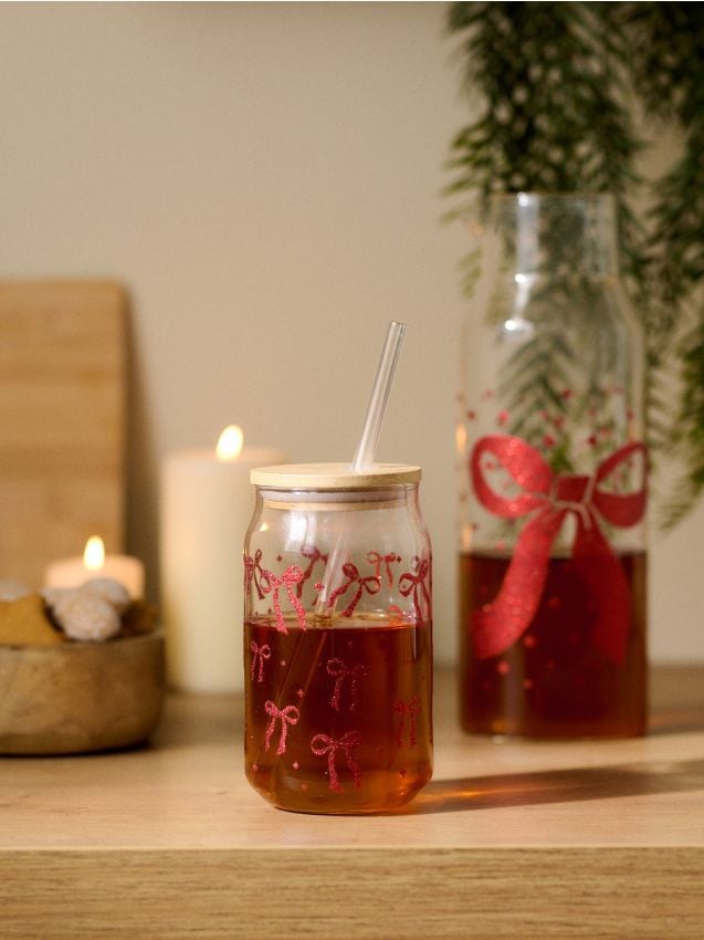 Sinsay - Pohár so slamkou - červená