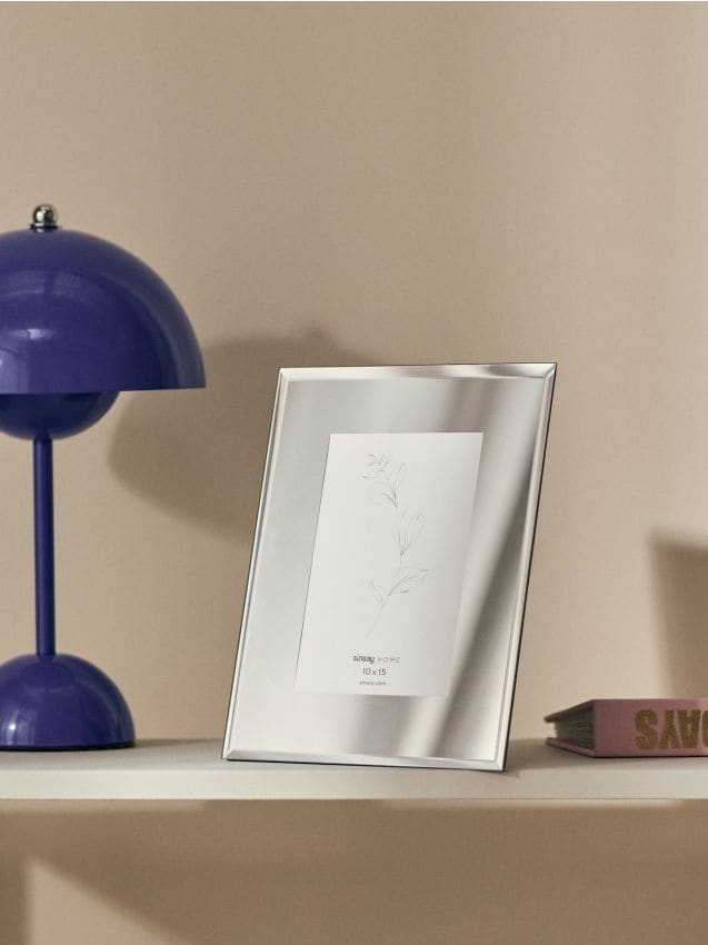 Sinsay - Ramă foto cu efect de oglindă - argintiu