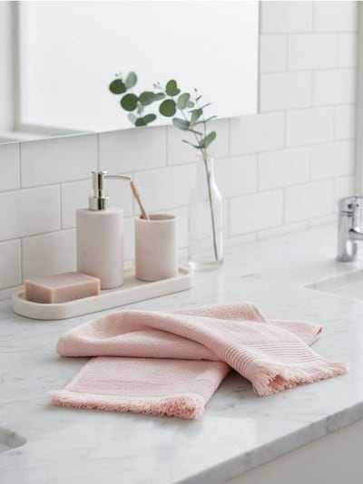 Set pamučnih peškira sa resama 2 kom