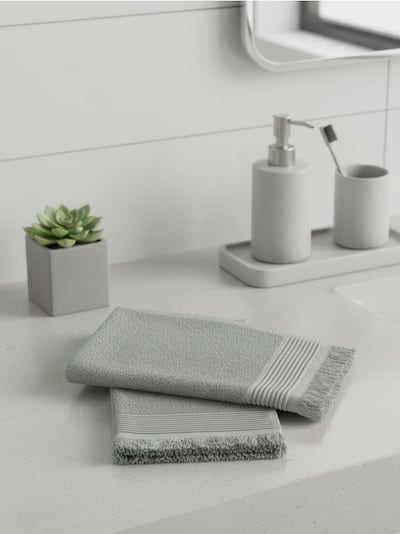 Sada bavlněných ručníků s třásněmi 2 pack