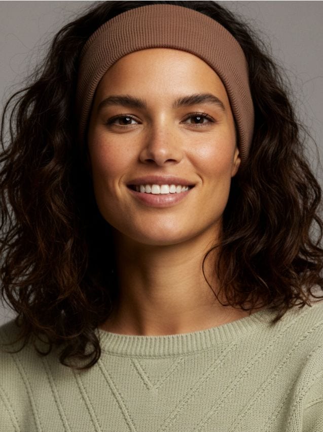 Sinsay - Cordeluță din material textil - cafeniu