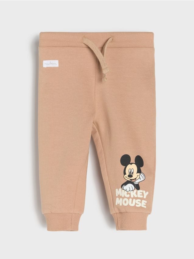 Sinsay - Pantaloni sport Mickey Mouse - bej