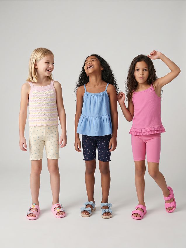 Sinsay - Colanți scurți din bumbac 3 pack - multicolor