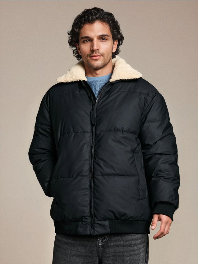 Sinsay - Prešívaná puffer bunda - čierna