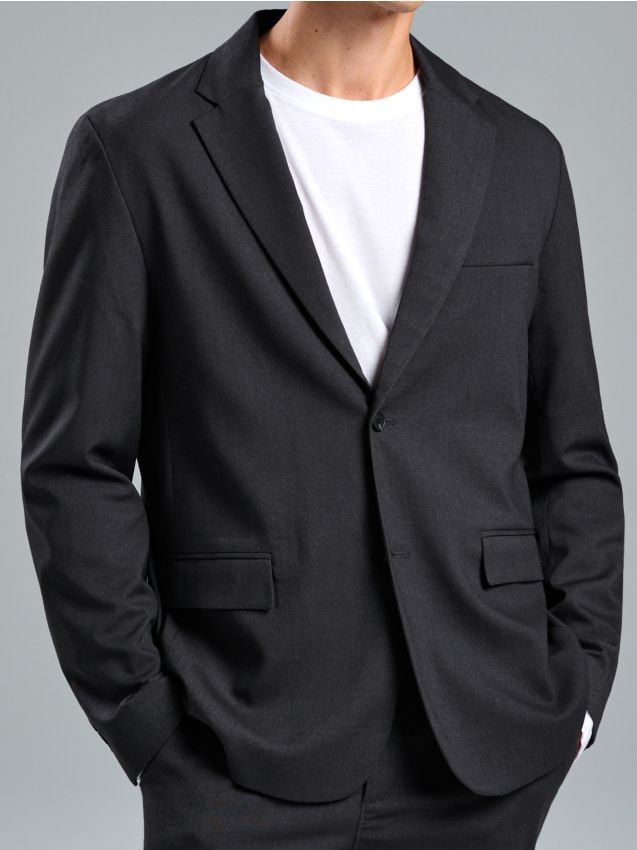 Sinsay - Jednoradové sako - tmavosivá