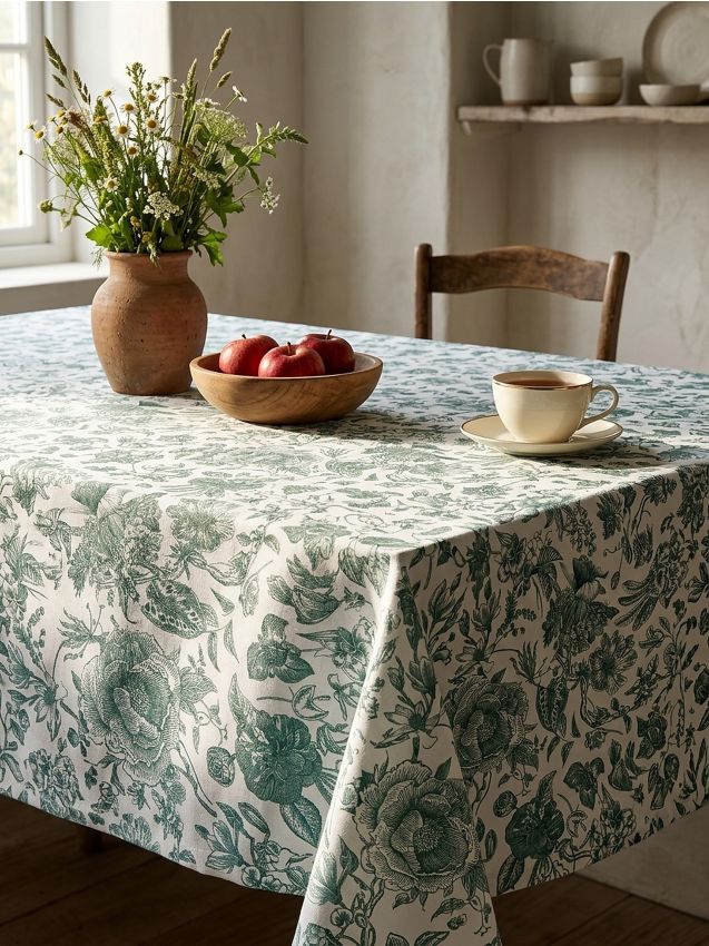 Sinsay - Hărtie de masă cu imprimeu floral - crem