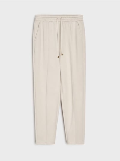 Штани-цигарки з трикотажу scuba