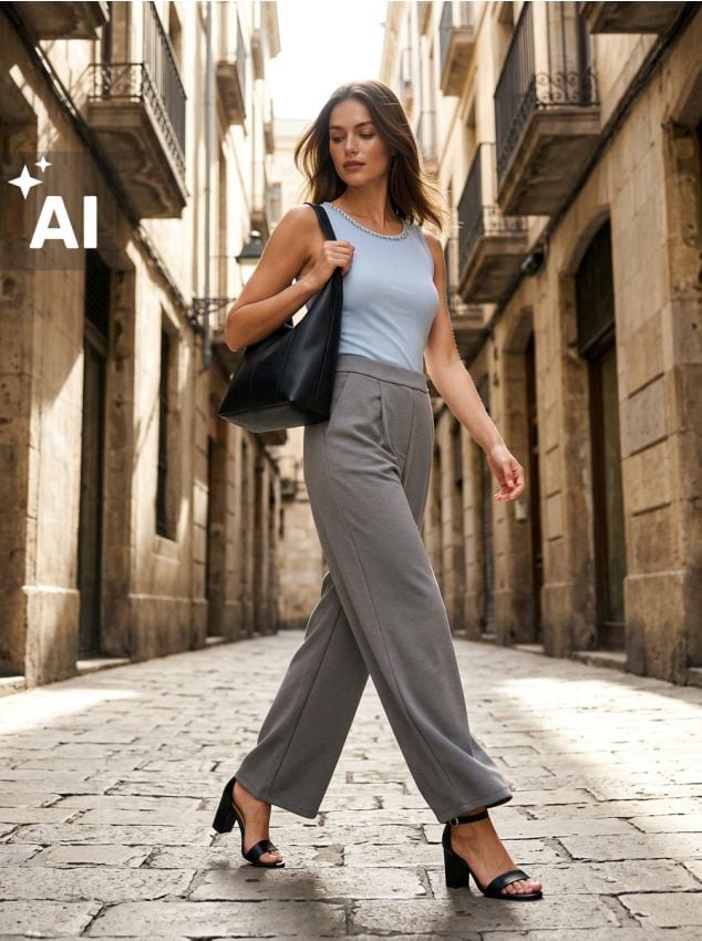 Sinsay - Top cu decolteu decorativ - albastru-pal