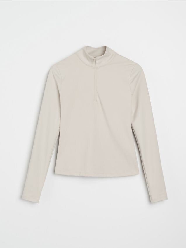 Sinsay - Tričko s dlhými rukávmi - telová