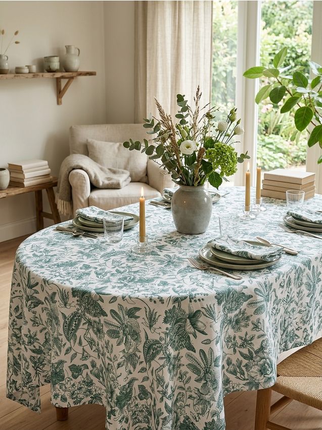 Sinsay - Hărtie de masă cu imprimeu floral - crem
