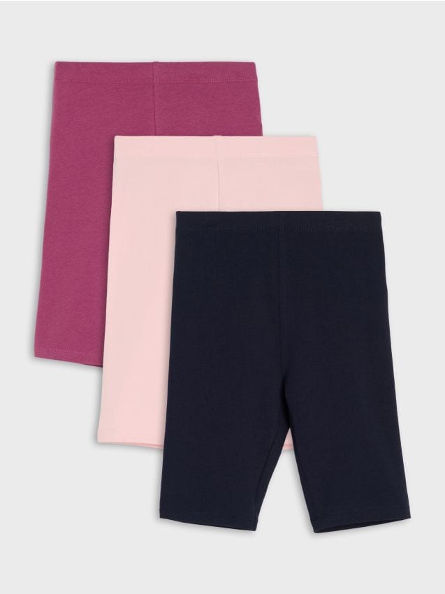 Sinsay - Colanți scurți din bumbac 3 pack - multicolor