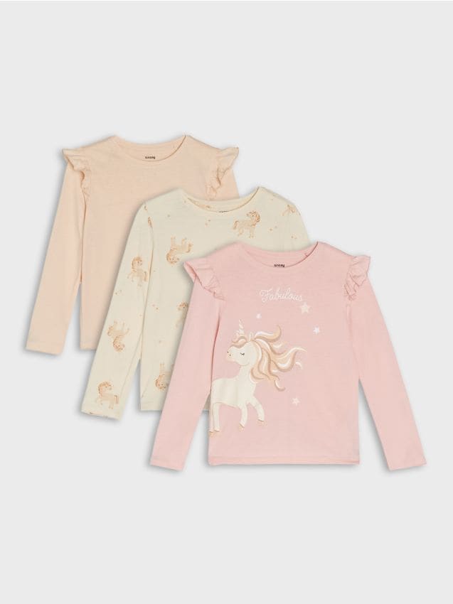 Sinsay - Tricou din bumbac 3 pack - multicolor