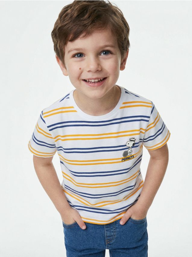 Sinsay - Tričko Peanuts - biela