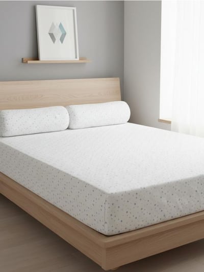 Prostěradlo s gumou s celoplošným potiskem hvězd