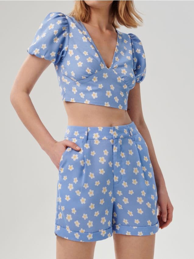 Sinsay - Vzorované kraťasy - viacfarebná