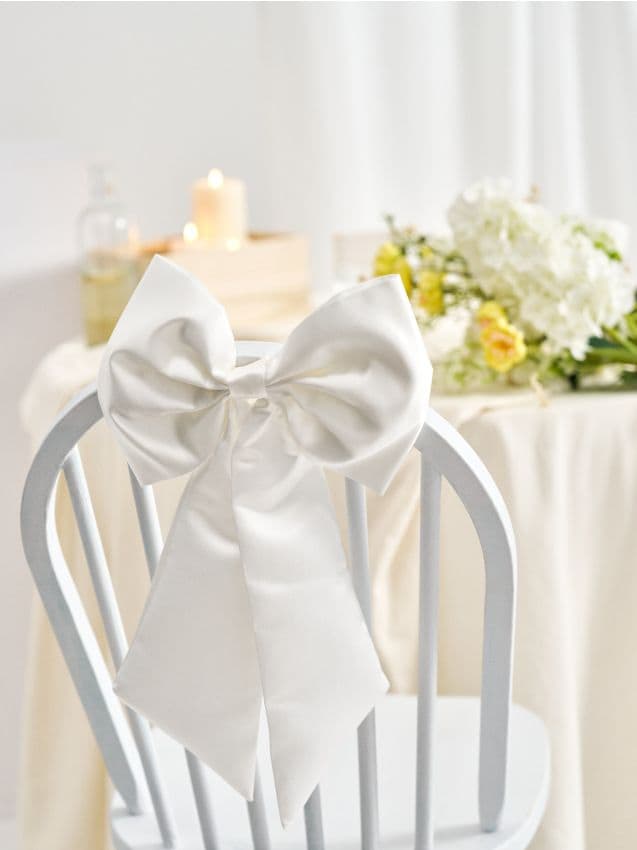 Sinsay - Fundă decorativă pentru scaune de nuntă - alb