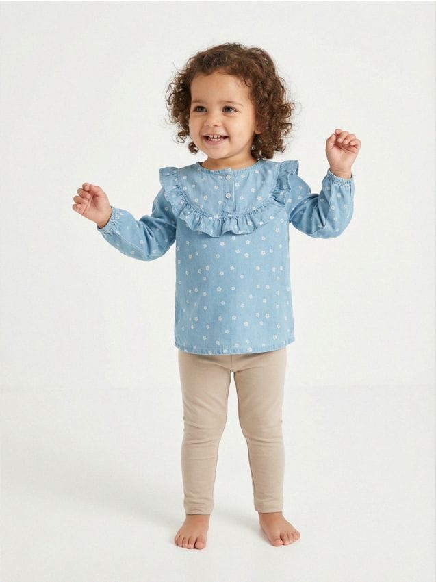 Sinsay - Cămașă din denim - albastru