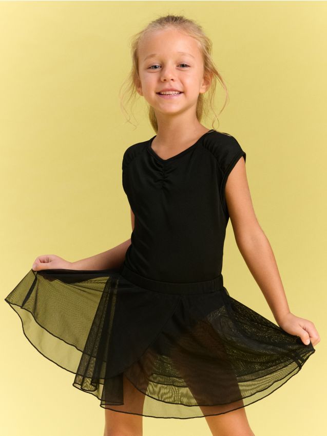 Sinsay - Set de balet: body și fustiță Active - negru