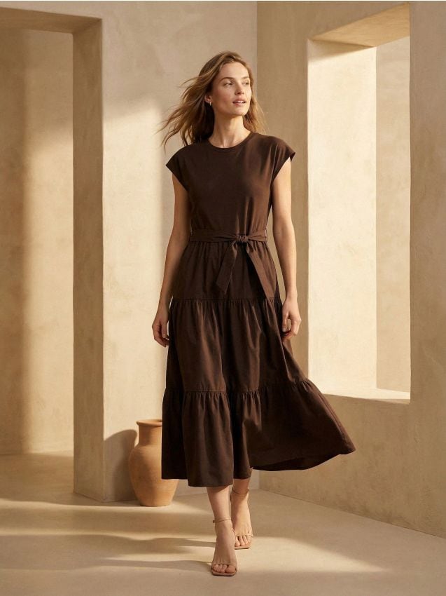 Sinsay - Rochie - cacao-cu-lapte