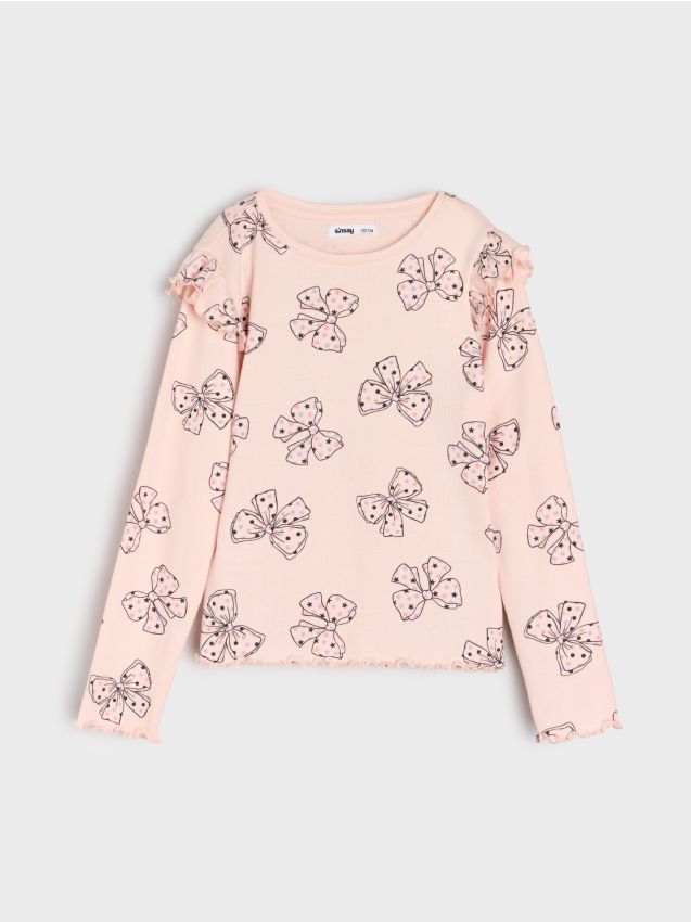 Sinsay - Tričko z prúžkovaného úpletu - viacfarebná