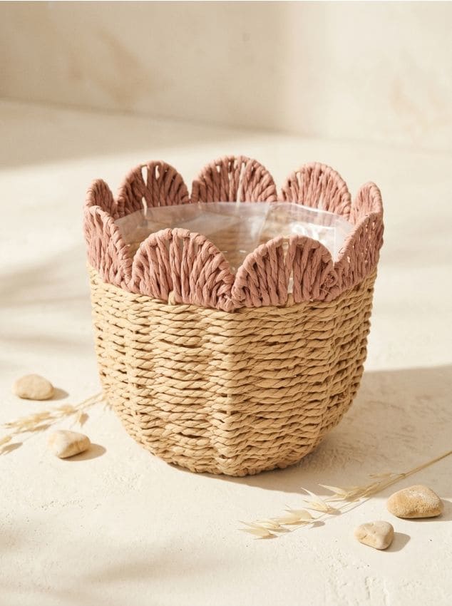 Sinsay - Ghiveci împletit - roz