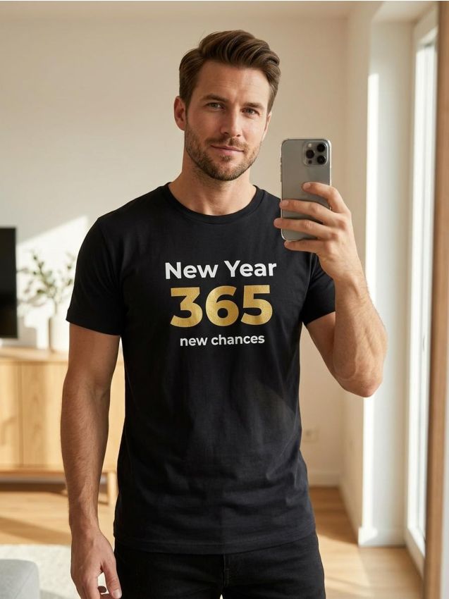 Sinsay - Tricou din bumbac cu inscripție - negru