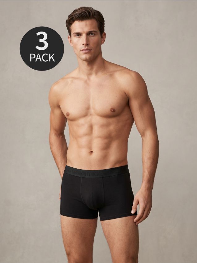 Sinsay - Set de 3 perechi de boxeri - negru