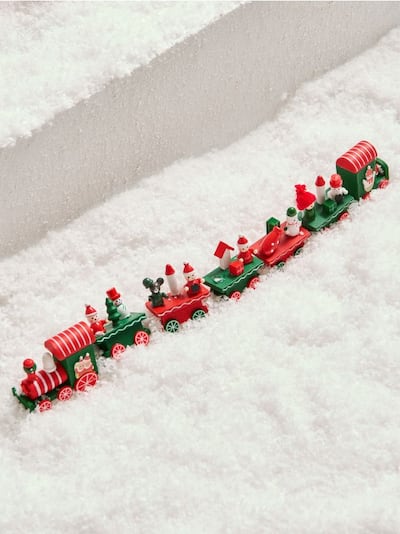 Božična dekoracija v obliki vlakca