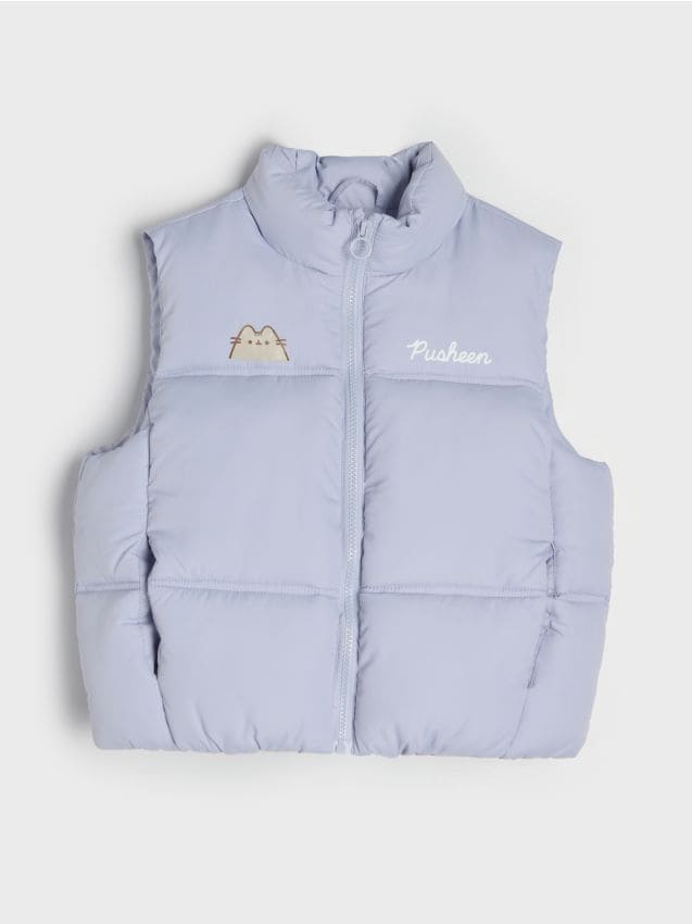 Sinsay - Vestă matlasată Pusheen the Cat - lavand