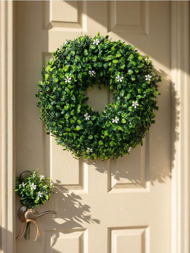 Sinsay - Coroniță decorativă cu flori - verde