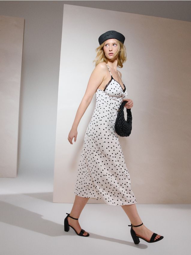 Sinsay - Rochie midi cu bretele din vâscoză - multicolor