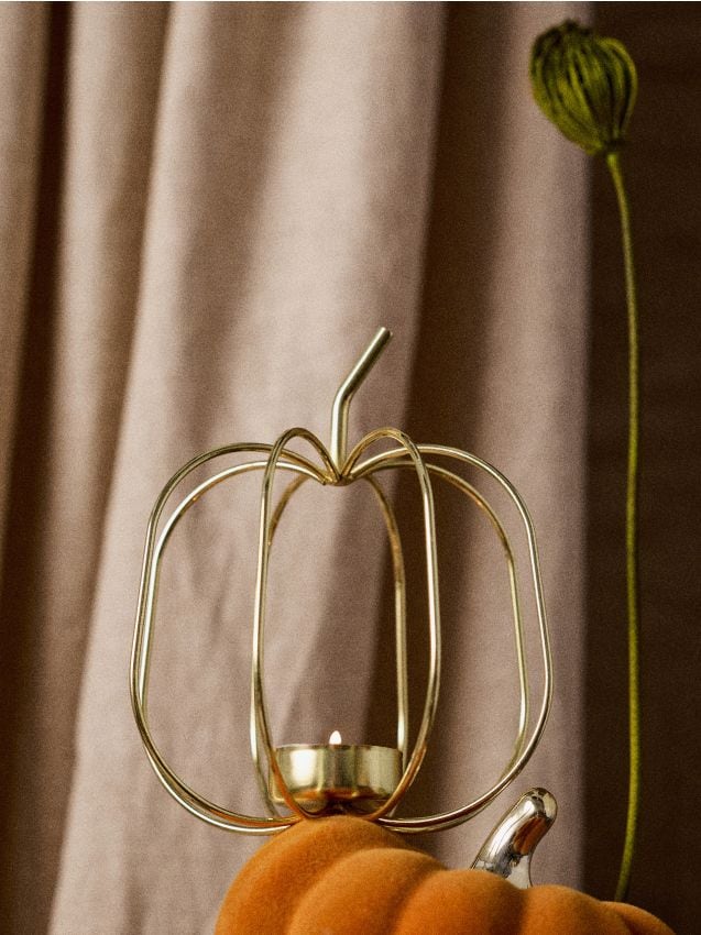 Sinsay - Suport decorativ pentru lumânare tip pastilă - auriu